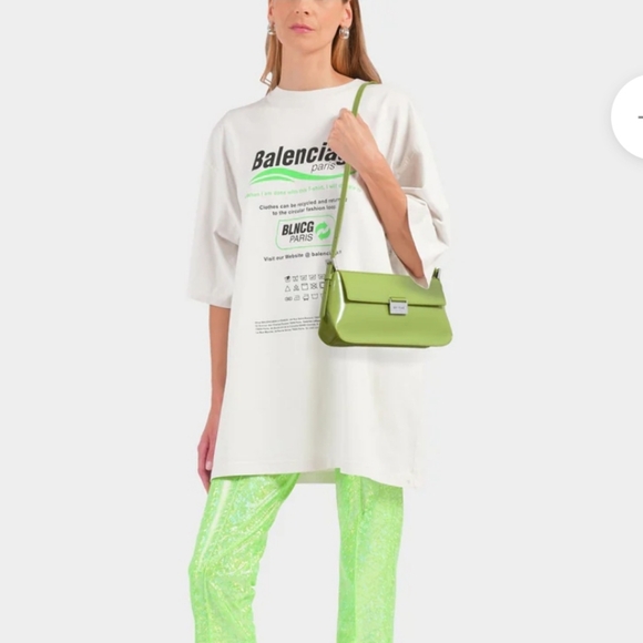 By Far Matilda Bag in green glossy leather - Picture 4 of 9